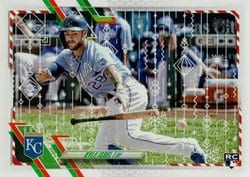 2021 Topps Holiday Base Set Kyle Isbel #HW71 card