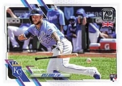 2021 Topps UK Edition Base Set Kyle Isbel #178 card