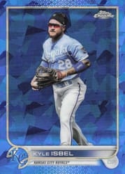 2022 Topps Chrome Update Sapphire Edition Base Set Kyle Isbel #US151 card