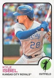 2022 Topps Heritage Base Set Kyle Isbel #517 card