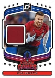 2025 Donruss Pro Bowl Materials Kyle Juszczyk #20 card