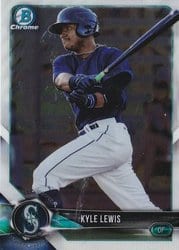 2018 Bowman Chrome Prospects Kyle Lewis #BCP244 card