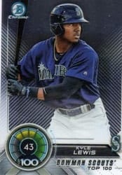 2018 Bowman Scouts Top 100 Kyle Lewis #BTP-43 card
