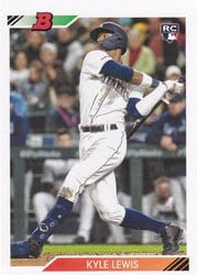 2020 Bowman Heritage Base Set Kyle Lewis #78 card