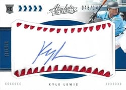 2020 Panini Absolute Base Set Kyle Lewis #146 card