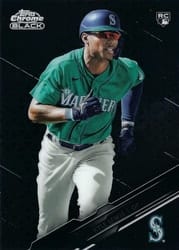 2020 Topps Chrome Black Base Set Kyle Lewis #98 card