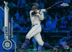 2020 Topps Chrome Update Sapphire Edition Base Set Kyle Lewis #U-21 card