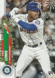 2020 Topps Holiday Base Set Kyle Lewis #HW169a card