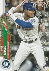 2020 Topps Holiday Base Set Kyle Lewis #HW169b card