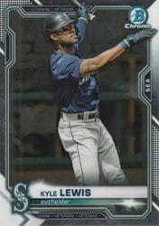 2021 Bowman Chrome Base Set Kyle Lewis #71 card