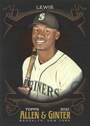 2021 Topps Allen & Ginter X Base Set Kyle Lewis #75 card