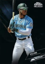 2021 Topps Chrome Black Base Set Kyle Lewis #42 card