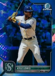 2022 Bowman Chrome Sapphire Edition Base Set Kyle Lewis #21 card