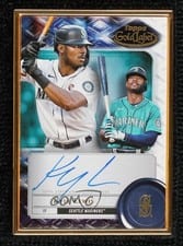 2022 Topps Gold Label Framed Autographs Kyle Lewis #FA-KL card