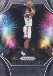 2019-20 Panini Prizm Fireworks Kyle Lowry #19 card