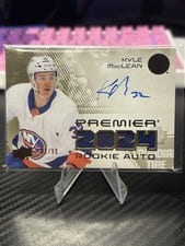 2024-25 Upper Deck Premier Premier Rookie Auto Jersey Kyle MacLean #PRA-KM card