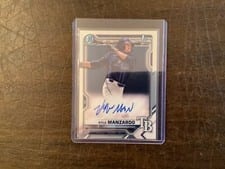 2021 Bowman Draft Chrome Draft Autographs Kyle Manzardo #CDA-KM card