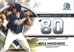 2023 Bowman Bowman Scouts Top 100 Kyle Manzardo #BTP-80 card