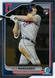 2024 Bowman Chrome Base Set Kyle Manzardo #86 card