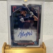 2024 Bowman Chrome Rookie Autographs Kyle Manzardo #CRA-KM card