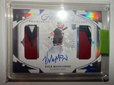 2024 Panini Flawless Prominent Swatch Signatures Kyle Manzardo #PSS-KM card