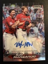 2024 Stadium Club Chrome Autographs Kyle Manzardo #SCCA-MAN card