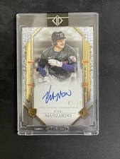 2024 Topps Transcendent Collection Rookie Showcase Autographs Kyle Manzardo #RSA-KYM card