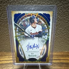 2026 Topps Tier One Tier One Xplosion Autographs Kyle Manzardo #T1XA-KM card