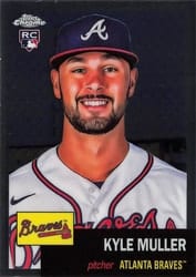 2022 Topps Chrome Platinum Anniversary Base Set Kyle Muller #80 card