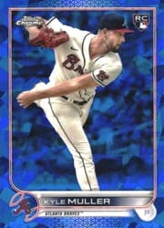 2022 Topps Chrome Sapphire Edition Base Set Kyle Muller #30 card