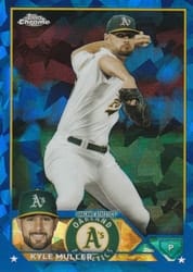 2023 Topps Chrome Update Sapphire Edition Base Set Kyle Muller #USCS64 card