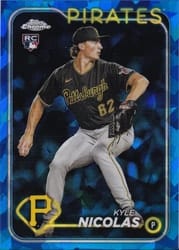 2024 Topps Chrome Sapphire Edition Base Set Kyle Nicolas #408 card
