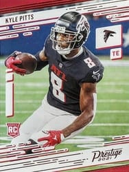 2021 Panini Chronicles Prestige Rookies Update Kyle Pitts #210 card