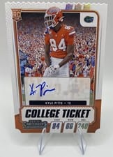 2021 Panini Contenders Draft Picks Kyle Pitts #114 card