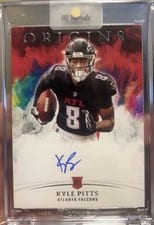 2021 Panini Origins Rookie Autographs Kyle Pitts #RA-KP card
