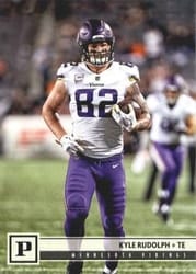 2018 Panini Base Set Kyle Rudolph #186 card