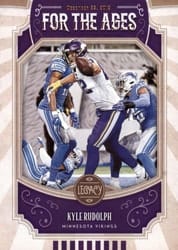 2019 Panini Legacy For the Ages Kyle Rudolph #FTA-KR card