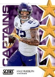 2019 Score Captains Kyle Rudolph #C-21 card