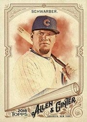 2018 Topps Allen & Ginter Base Set Kyle Schwarber #249 card