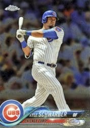 2018 Topps Chrome Base Set Kyle Schwarber #56 card
