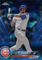 2018 Topps Chrome Sapphire Edition Base Set Kyle Schwarber #225 card
