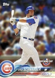 2018 Topps Opening Day Base Set Kyle Schwarber #24 card