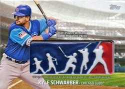 2018 Topps Players Weekend Logo Patches Kyle Schwarber #PWP-KC card