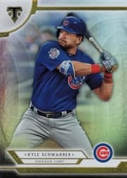 2018 Topps Triple Threads Base Set Kyle Schwarber #9 card