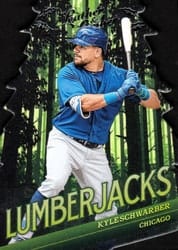 2019 Panini Leather & Lumber Lumberjacks Kyle Schwarber #LJ-13 card
