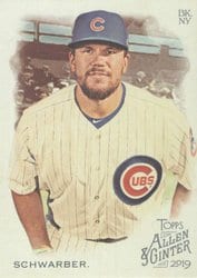 2019 Topps Allen & Ginter Base Set Kyle Schwarber #356 card