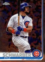 2019 Topps Chrome Base Set Kyle Schwarber #111 card