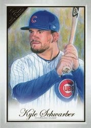 2019 Topps Gallery Base Set Kyle Schwarber #130 card