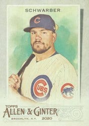 2020 Topps Allen & Ginter Base Set Kyle Schwarber #239 card