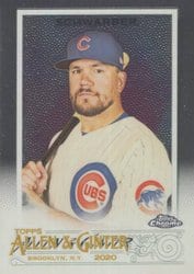 2020 Topps Allen & Ginter Chrome Base Set Kyle Schwarber #239 card
